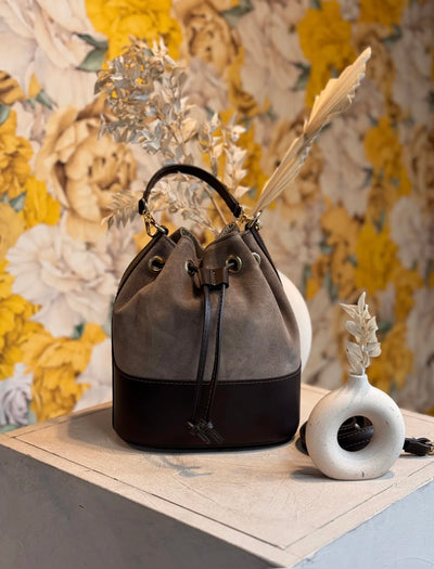 GARY BUCKET BAG TAUPE/BROWN