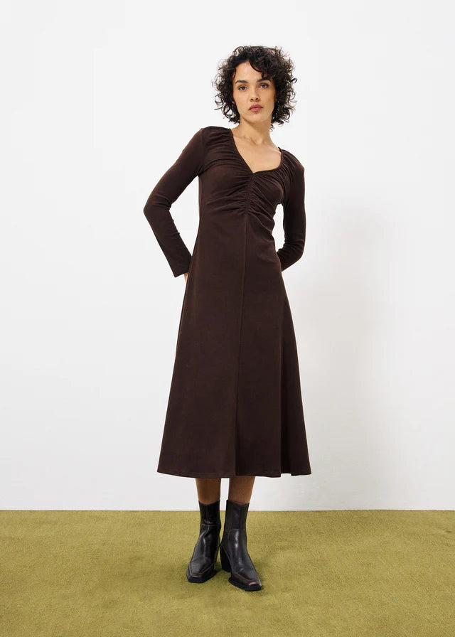 MAEE MAXI DRESS CHOCOLATE