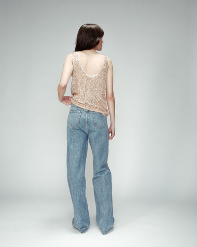 ODE SEQUIN TOP GOLD