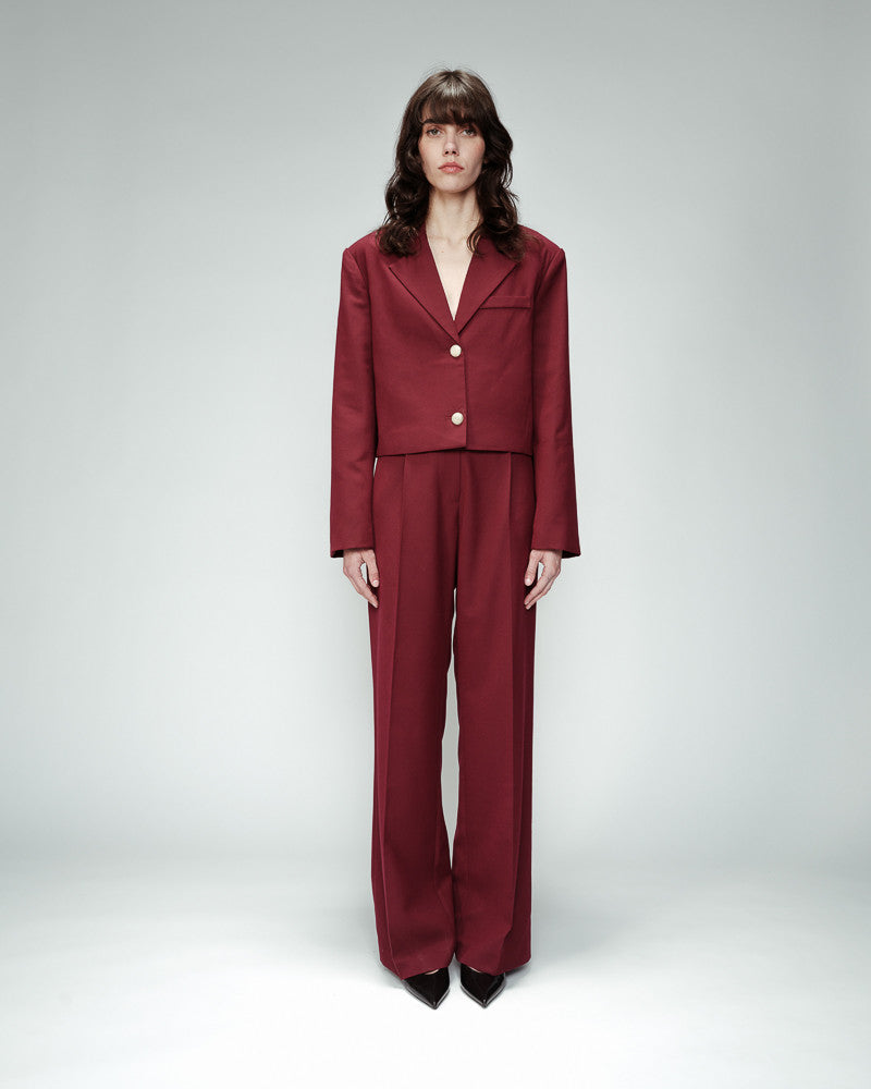 OSCAR TROUSERS BURGUNDY