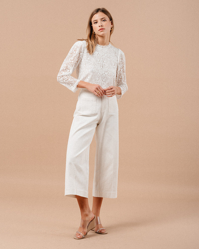 MAURICE TROUSERS WHITE