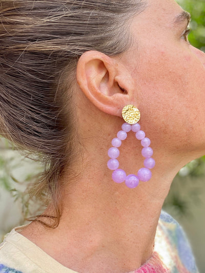 MADDY EARRINGS LILAC