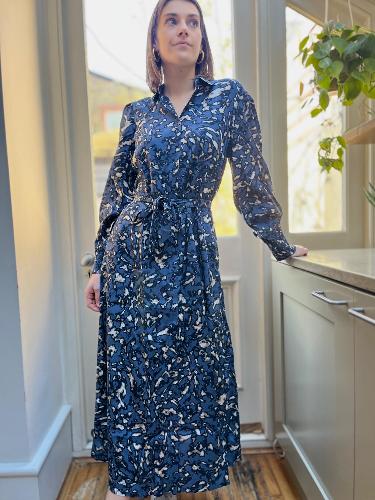 KAROLINA SHIRT DRESS VINTAGE INDIGO
