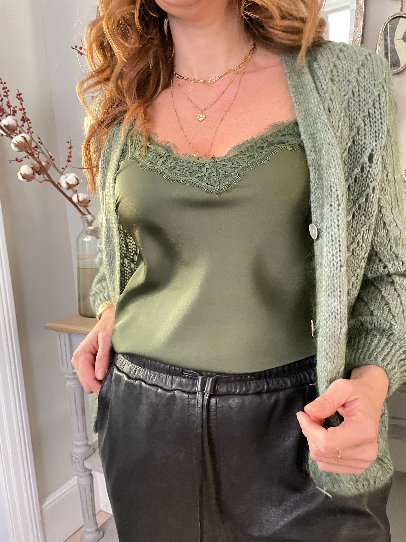 ANNA CAMISOLE KHAKI