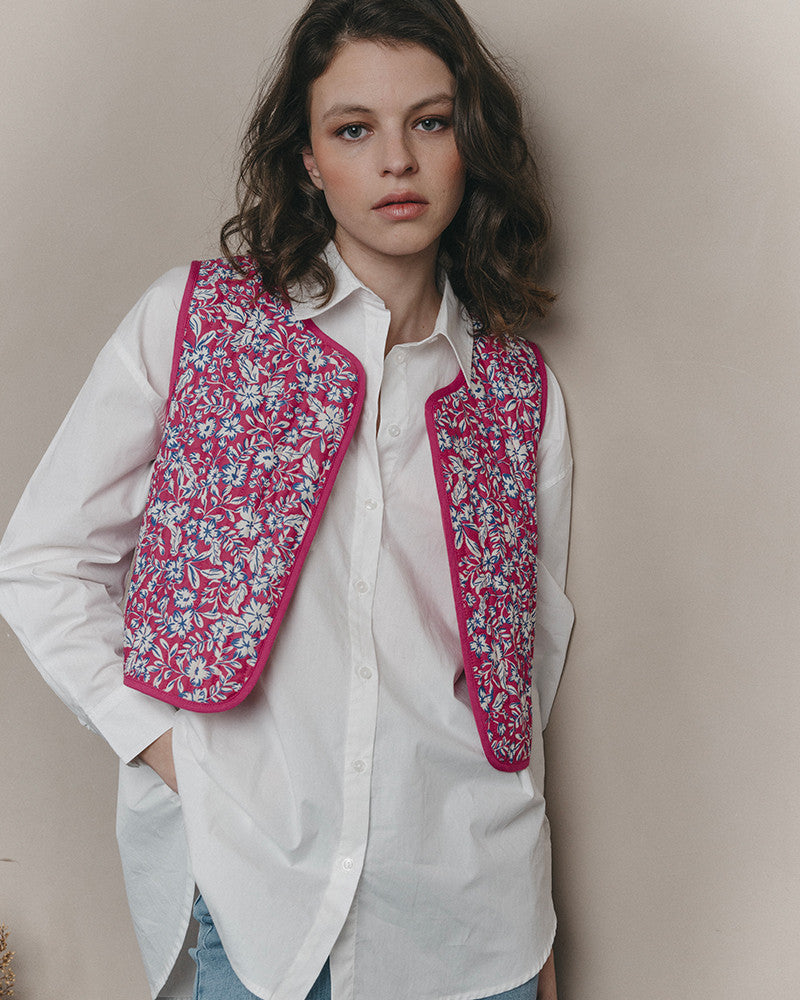 INOUBLIABLE QUILTED JACKET PINK